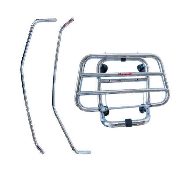 Lambretta Front Luggage Car. Fold - side protectors Chrome - X